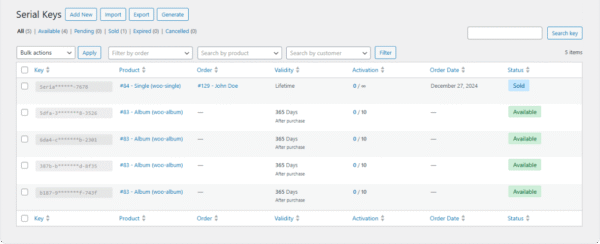 WC Serial Numbers Pro